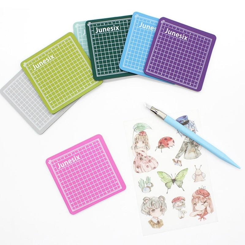 Mini Cutting Mat Double Sided Engraving Pad Paper Cutting Board For Sewing Crafts Hobby Fabric Arts Projects Scrapbooking 8x8cm