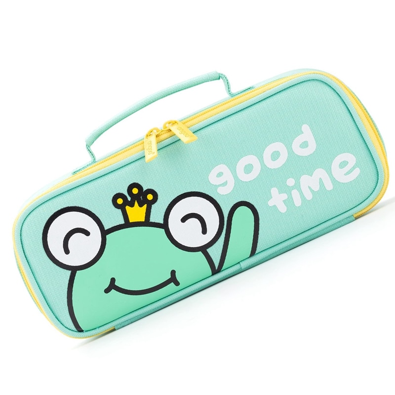 ANGOO Cute Cartoon Pencil Case Pencil Pouch Portable Multifunction Pen Bag With Compartments For Kids Teen