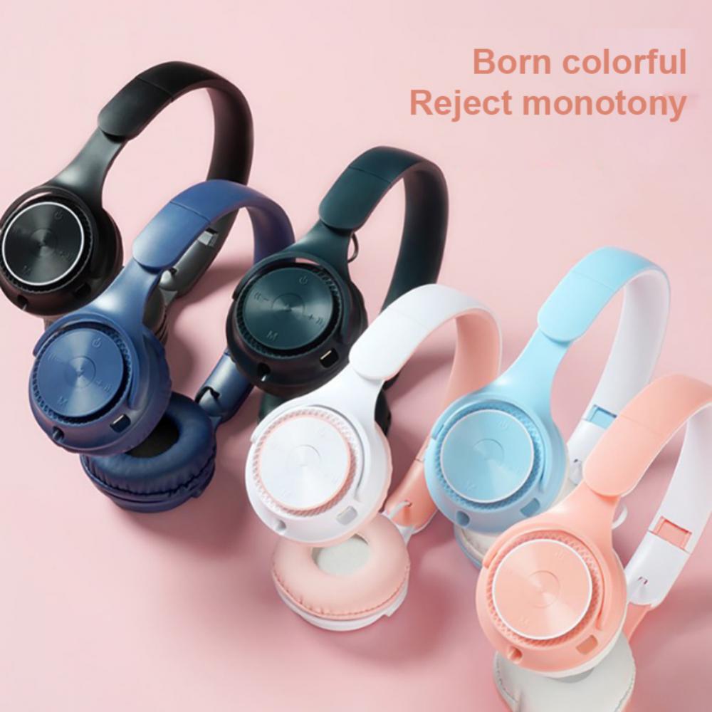 New Headset Card Headphones Wireless 5.0 Bluetooth-compatible Heavy Low Tone Headset Glow Sports Headphones 40 Hours 2023