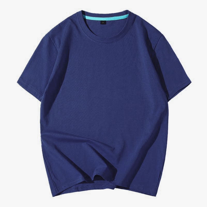 2176 New men's summer modal men's short-sleeved t-shirt cotton Slim round neck tide print