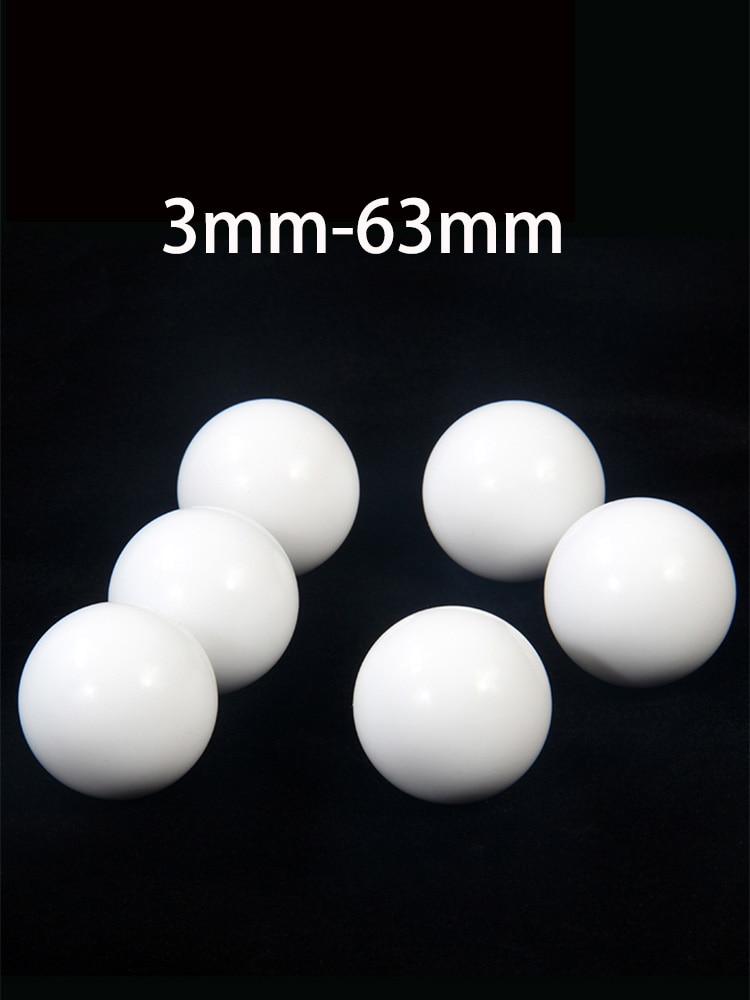 PTFE Balls White Solid Plastic F4 Ball Rolling Bead Diameter3mm-63mm Electrical Insulation Bearings Sealing Corrosion Resistance
