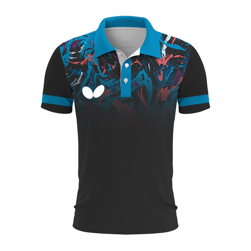 New Quick Drying Table Tennis Clothes Men Shirt T-shirt With Logo Printing Badminton Uniforms Women Suits Lapel Polo Shirt