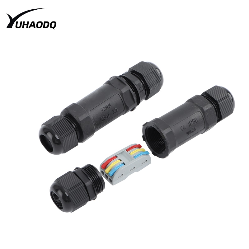 Quick-connect waterproof connector does not need screwdriver IP68 cable waterproof connector 2/3PinOutdoor rain-proof electrical