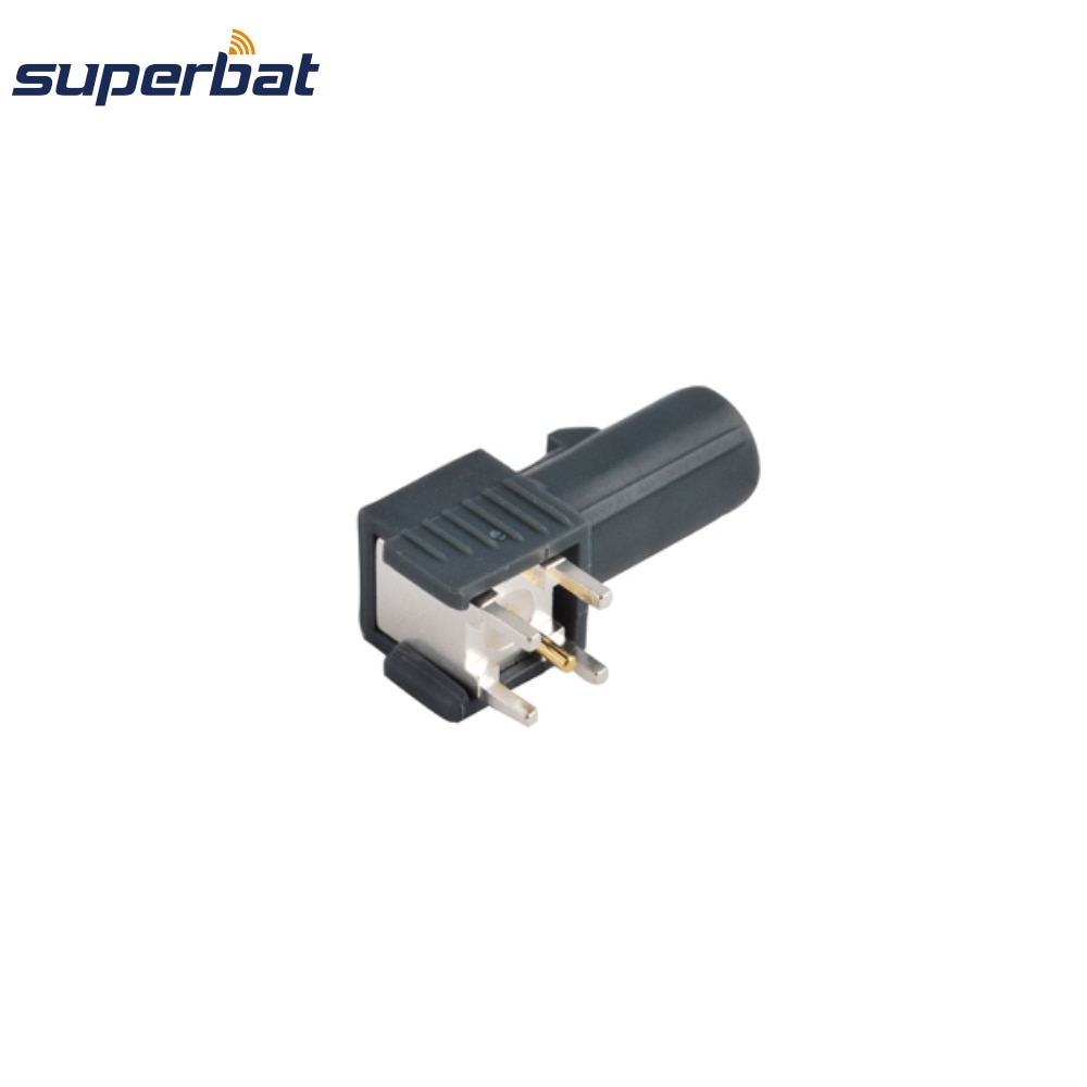 Superbat 10pcs Fakra Code "G" Male PCB Mount Right Angle Connecntor Grey/7031 Remote Control Keyless Entry