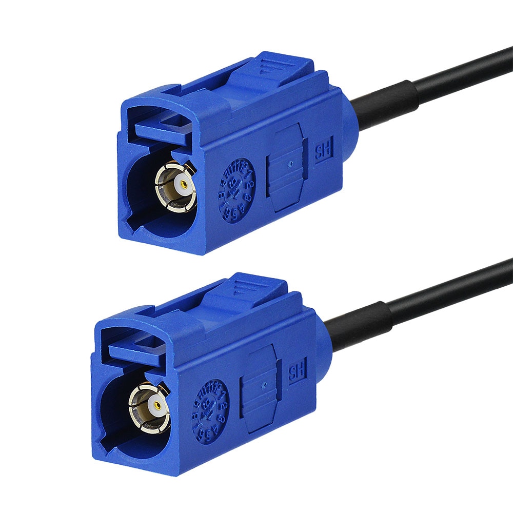 Superbat Fakra "C" Jack to Female Straight Pigtail RG174 1.5M Antenna Feeder Cable Assembly for GPS Telematics or Navi