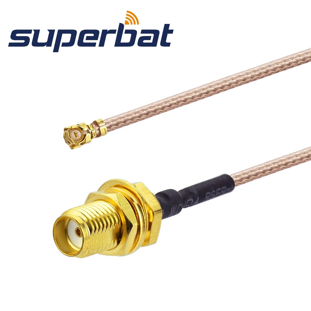 Superbat Pigtail Cable SMA Female Bulkhead to IPX/UFL Straight Jack RG178 90cm RF Coaxial Cable