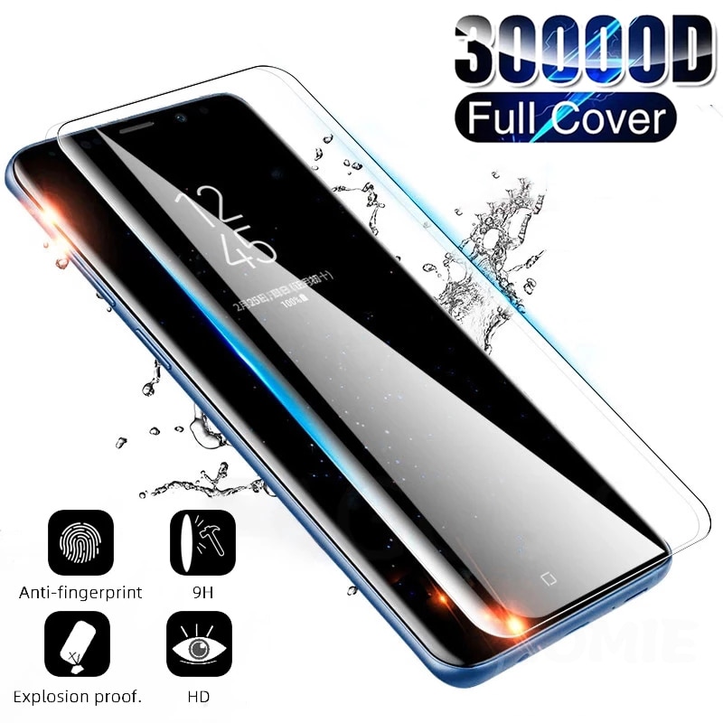 30000D UV Tempered Glass For Samsung Galaxy S21 S22 S23 Plus Ultra FE Screen Protector Note 20 10 9 Plus S22 S20 S8 S9 S10 Glass