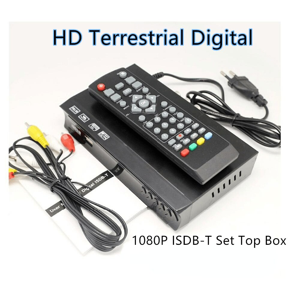 1080P ISDB-T Set Top Box HD Terrestrial Digital Video Broadcasting TV Receiver For Brazil/Peru/Argentina/Chile Free shipping