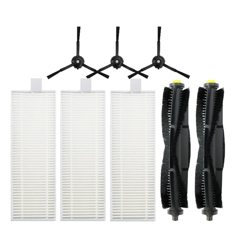 Roller Brush HEPA Filter Side Brush Replacement Parts For Qihoo 360 S10 X100 Max Robotic Vacuum Cleaner