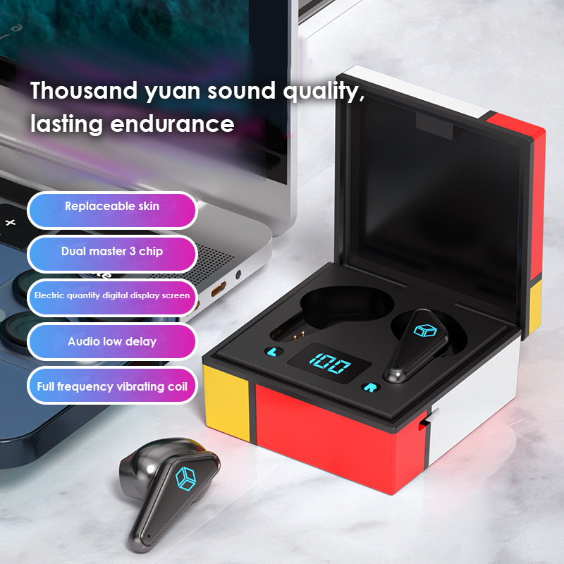 Wireless Earphone Sport Headsets Long-lasting Battery Life Touch Control With Mic Digital Display Music Earbuds