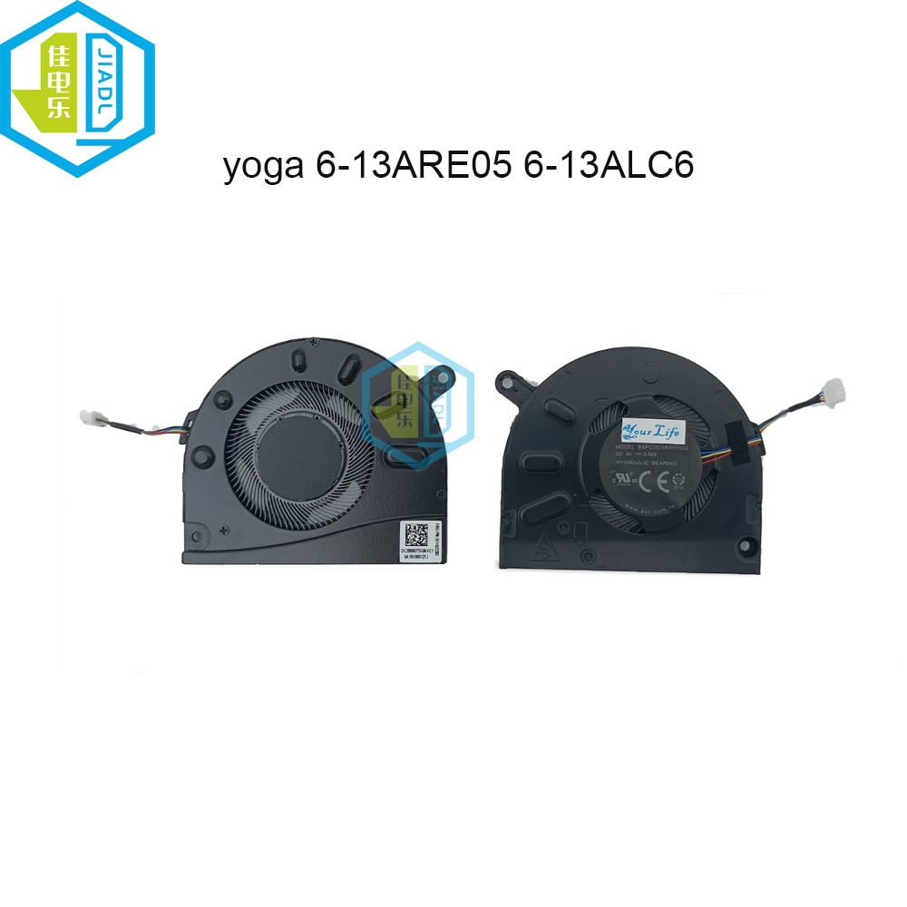Genuine Laptop CPU Cooling Fan Cool For Lenovo Ideapad Yoga 6-13ARE05 6-13ALC6 5F11B22383 DC28000T5V0 Computer Cooler Radiator