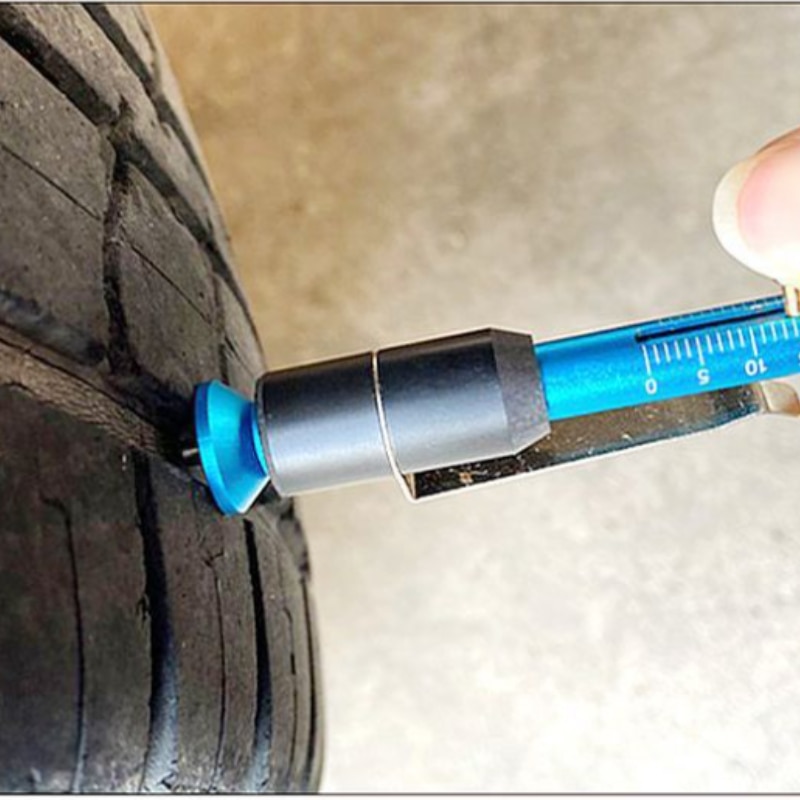 An Automobile Brake Pad Tester, Pen Brake Block Scale, Thickness Gauge, Measuring Tool, Tire and Wheel Tester Accessory