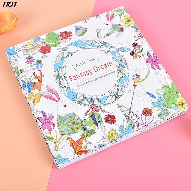 1*Coloring Book For Children Adult Relieve Stress Kill Time Painting Art Book Anti-Stress Magic Forest Fantasy Dream Wonderland