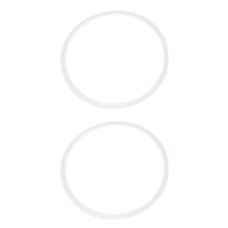 2X Silicone Pressure Cooker Sealing Ring 22Cm Inner Dia Clear White