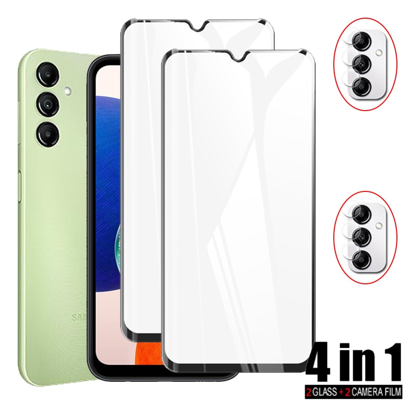 Anti-scratch glass for samsung a14 , 9H Hardness for samsung galaxy a53 Tempered Glass samsunga14 camera film for samsung-a14 sc