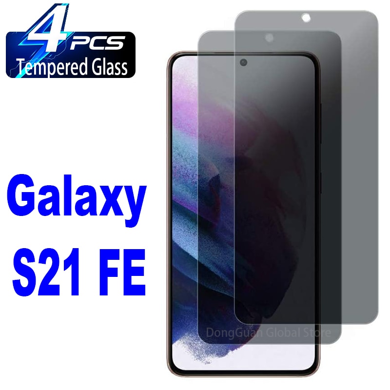 2/4Pcs Anti Spy Tempered Glass For Samsung Galaxy S21 FE 5G Screen Protector Privacy Glass Film