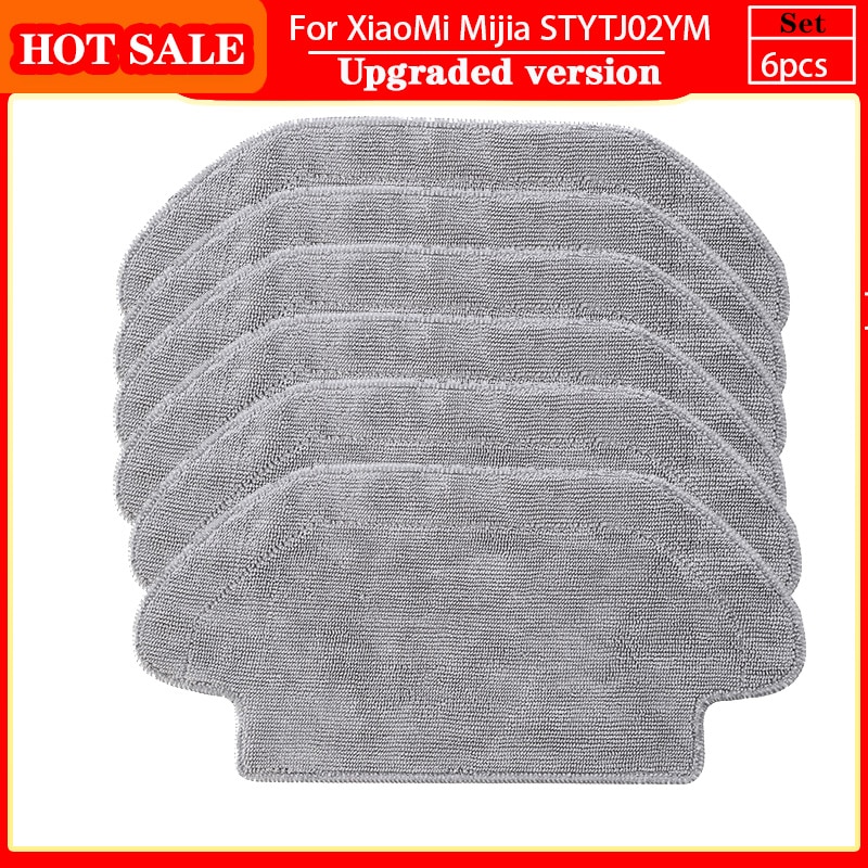 Washable Mop Cloth Replacement For Mijia LDS / STYTJ02YM / Conga 3490 Viomi V2 PRO V3 SE Vacuum Sweeper Dry Mop Parts
