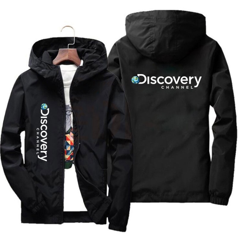 New Discovery Channel Zipper Windproof Jacket Men Women Hoodies Sunscreen Clothing Casual Sport Long Sleeve Hooded Coat Thin Top
