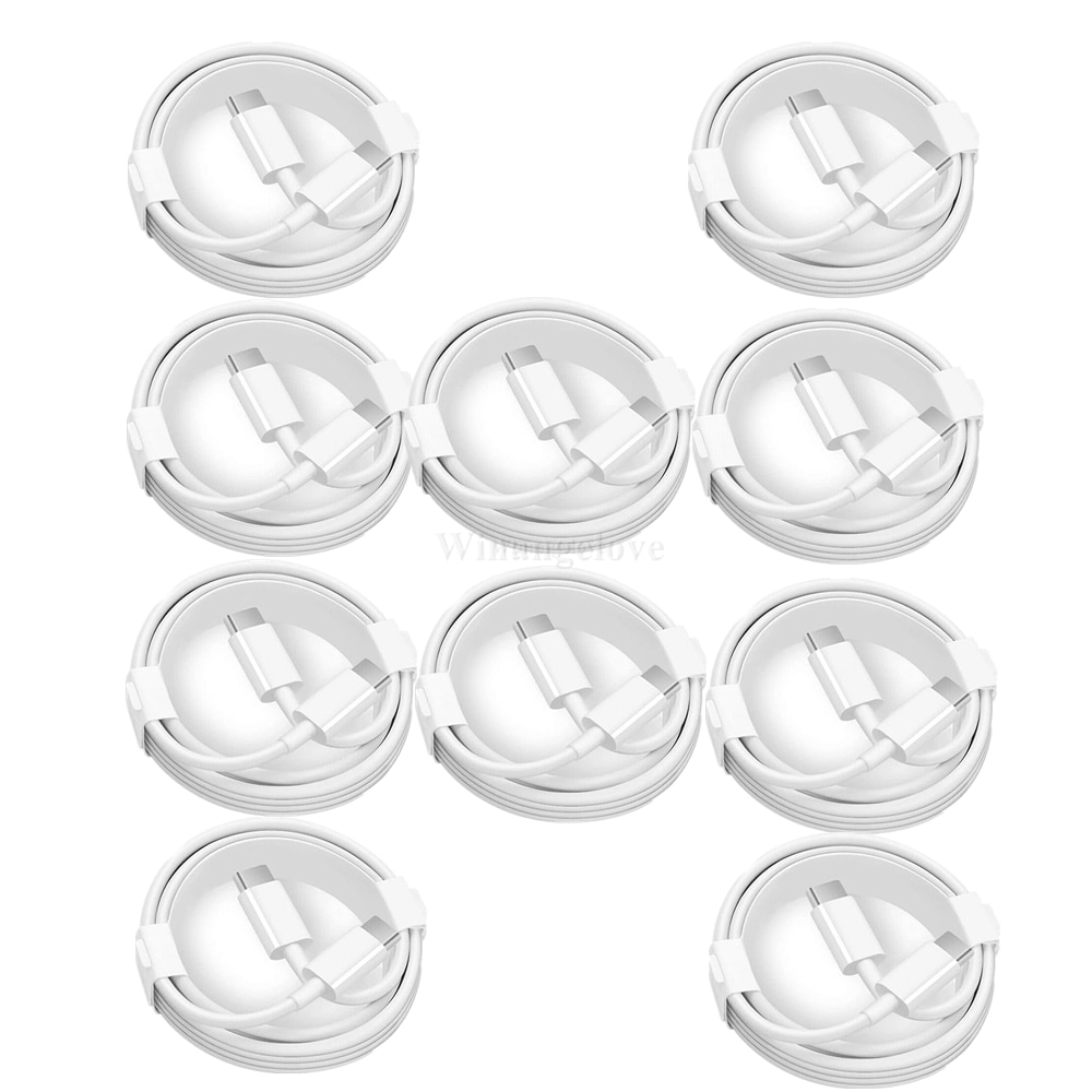 10Pcs/lot 20W PD Fast Charging USB C Charger Cable For 13Pro 12 11 pro Max Xs XR Type C With Retail Box