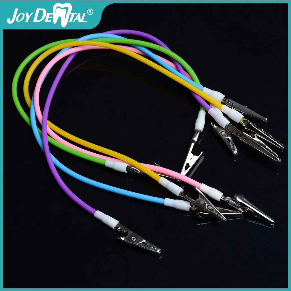 Joydental 50cm Length Dental High-Temperature Sterilizable Scarf Clip Paper Saliva Towel Bib Clips Spring Loaded Clip