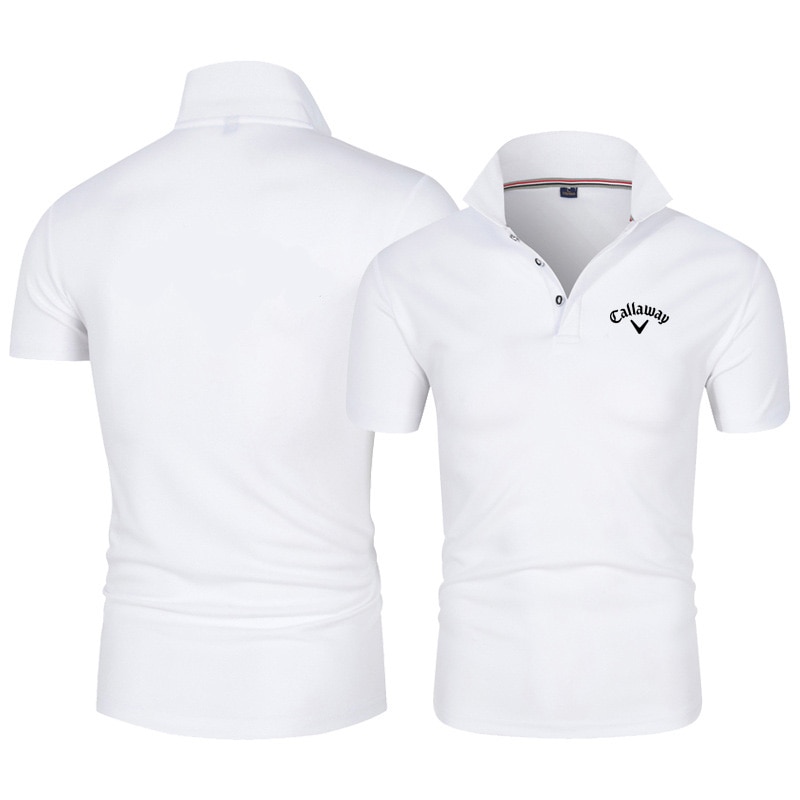 2023 Callaway summer new casual breathable business fashion slim Polo shirt printed short sleeve T-shirt