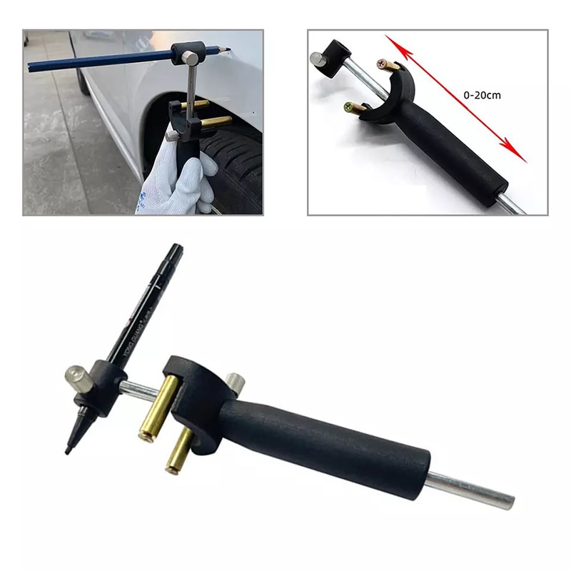 Parallel Automatic Wheel Eyebrow Scriber Dent Tool Comes With Its Own Scale Sheet Metal Repair