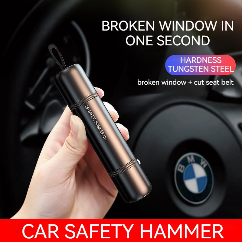 Car Glass Breaker Mini Window Breaker Seat Belt Cutter Escape Multi-function Car Safety Hammer Four-in-one Car Escape Tool