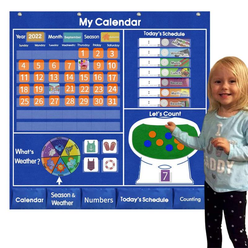 Calendar Bulletin Board Let Your Kids Learn Through Play School Calendar For Classroom Teaching Preschool Calendar For The
