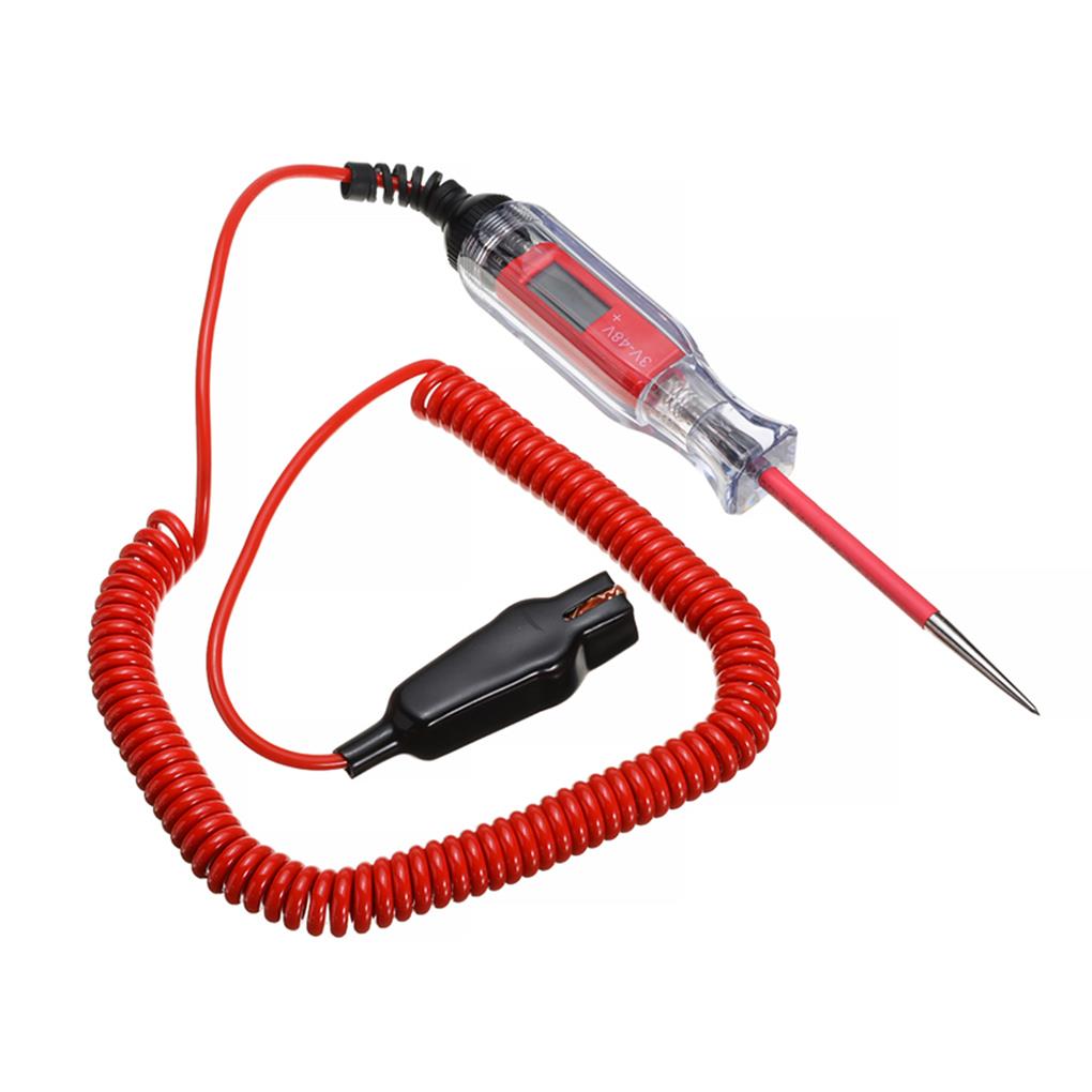 Digital Electric Circuit Tester with LCD Display Light Car Trailer Automotive Power Probe