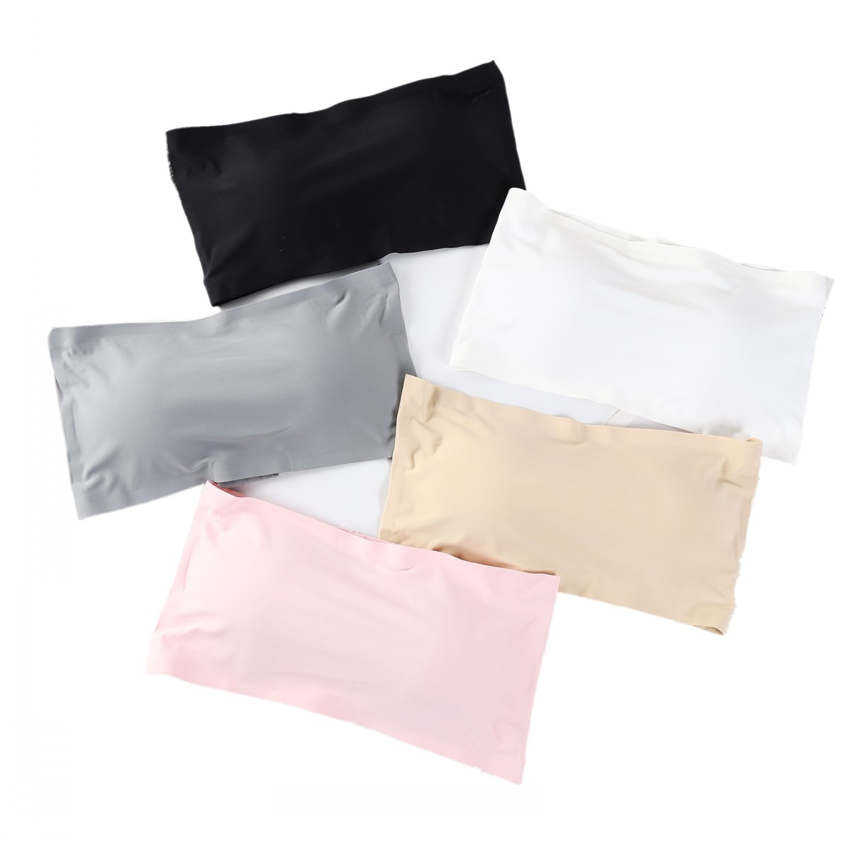 Women Seamless Invisible Bra Sexy Lingerie Women Brassiere Tube Top Strapless Push Up Crop Tops Breathable Wrapped Chest