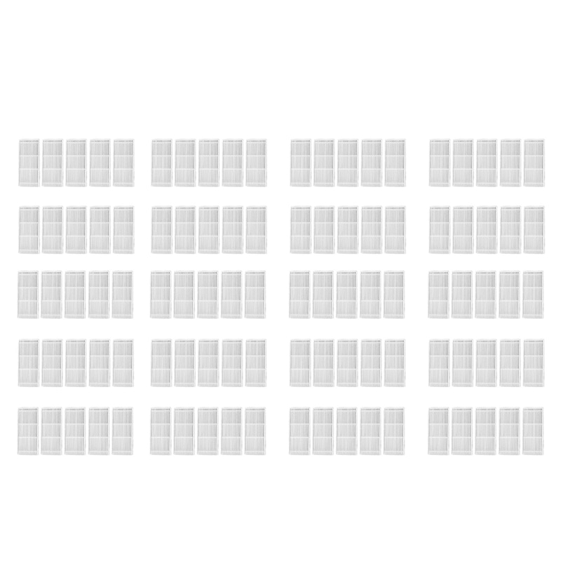 100Pcs Robot Vacuum Cleaner HEPA Filter For Midea VCR03 Robot Vacuum Cleaner Brush Parts Accessories