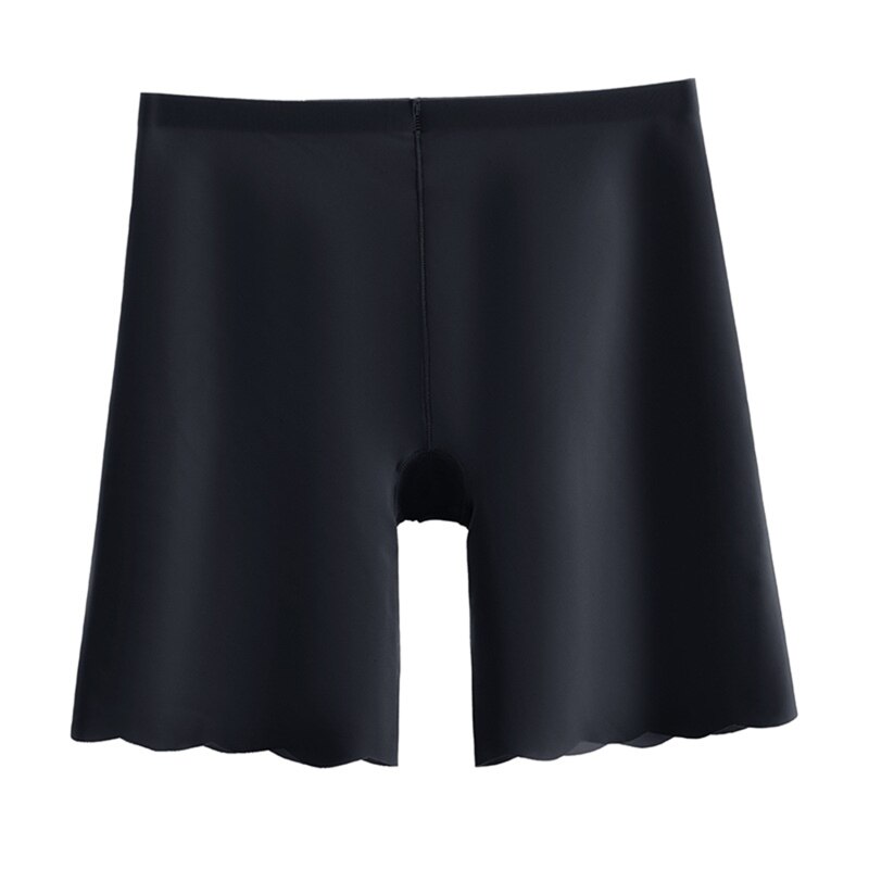 High Waist Seamless Ice Silk Safety Pants Women' Panties Wave Breathable Short Under Women Safety Trousers