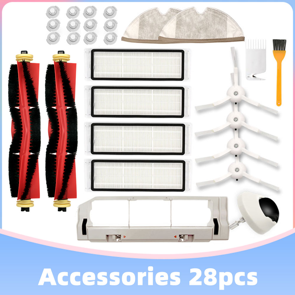 Detachable HEPA filter Main Brush Pack for Xiaomi Roborock S6 S60 S65 S5 T6 S55 E25 E35 Tanos Mopping Cloth Spare Kits