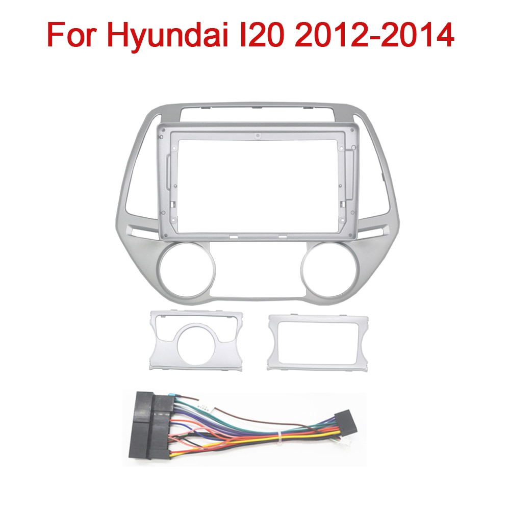 9 inch Car radio Frame Fascia For Hyundai I20 2012 2013 2014 DVD Panel Dashboard Mount Kit 2 Din Installation Stereo