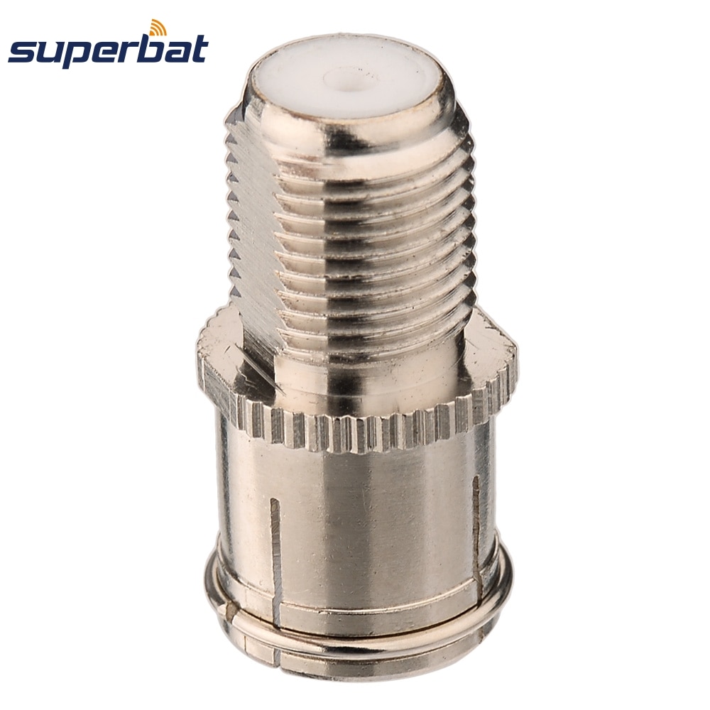 Superbat 5pcs DVB-T TV-Tuner Antenna Adapter F Female to DVB-T Jack Straight Connector