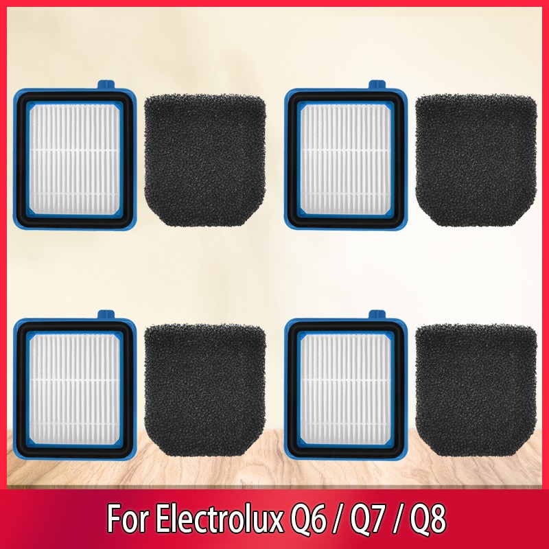 2/4 PCS HEPA Filter For Electrolux Q6 / Q7 / Q8 / WQ61 / WQ71 / WQ81 / W3N5 Vacuum Cleaner Spare Parts Accessories