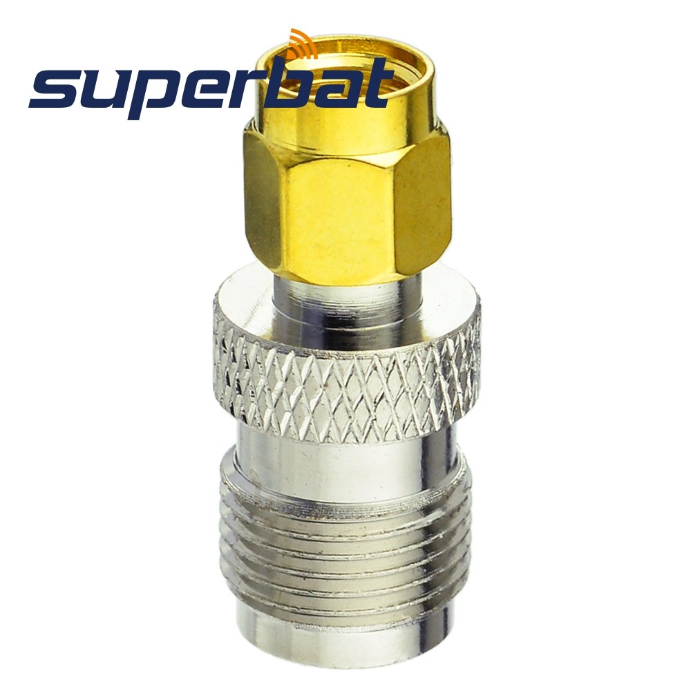 Superbat SMA-TNC Adapter SMA Male to RP-TNC Female (male pin) Straight RF Coaxial Connector