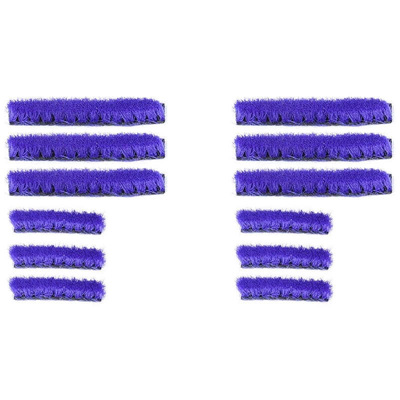 12Pcs Replacement Soft Plush Strips For Dyson V7V8V10V11 Series Vacuum Cleaner Soft Roller Head Replacement Accessories