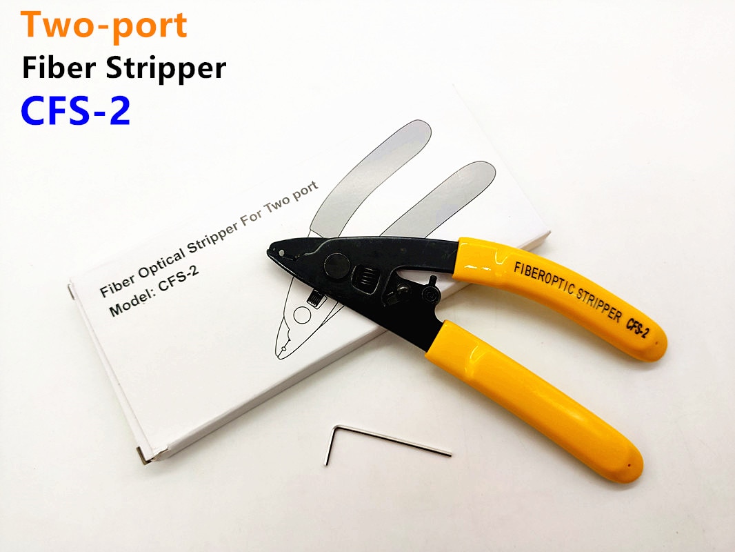 1/3/5 pcs Fiber Optic Tool CFS-2 Two-port Fiber Stripper Leather Wire Stripper Two-port FTTH Fiber Stripper Tools FreeShipping