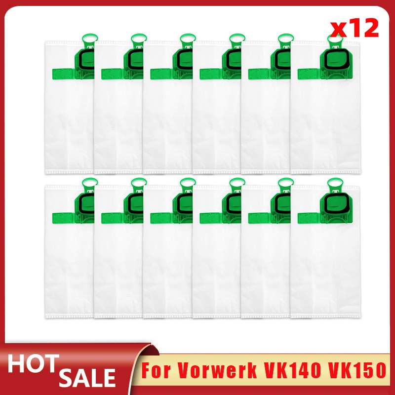 Disposable Dust Bag Replacement Kit for Vorwerk VK140 VK150 Upright Vacuum Cleaner FP 140 / 150 Spare Parts Accessories