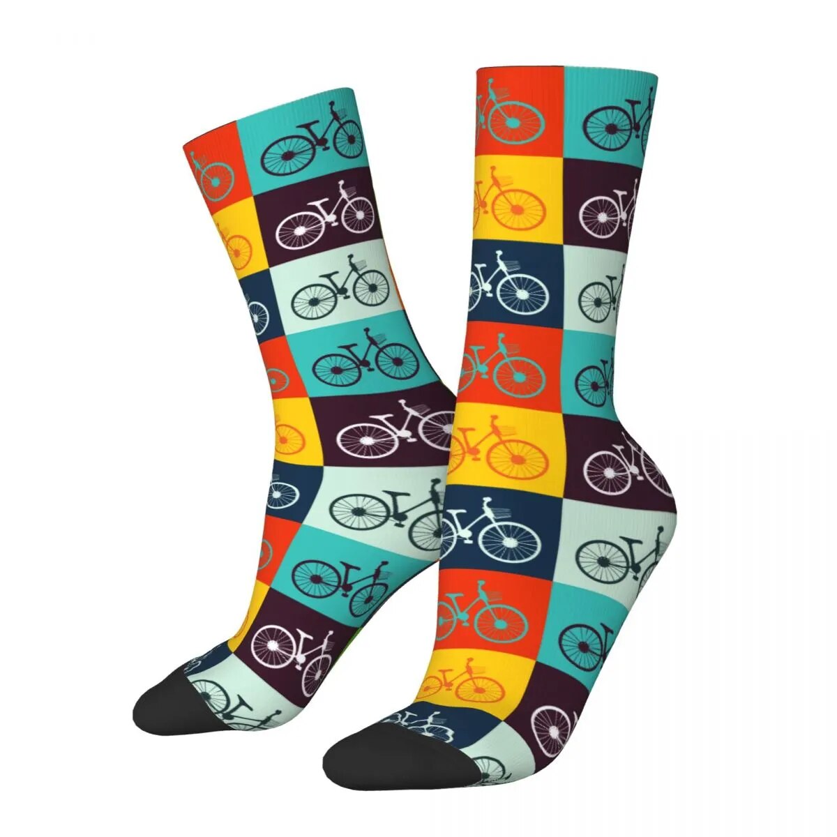 New Women's Socks Bicycle Retro Styled Bike Product Soft Graphic Sock All Seasons Best Gift Idea