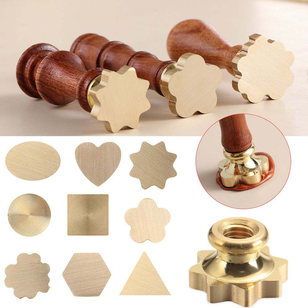 Retro Seals Stamps Round Scrapbooking Wedding Invitation Wax Copper Head Paint Seal Wax Sealing Stamp Merry Christmas