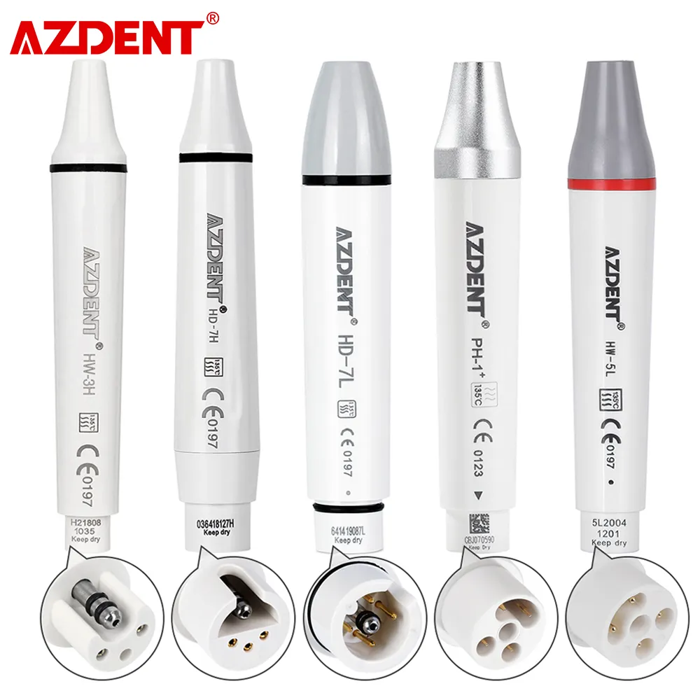 AZDENT Dental Ultrasonic Piezo Scaler Handpiece Fit for SATELEC DTE WOODPECKER EMS VRN Dental Ultrasonic Scaler 135° Sterilized