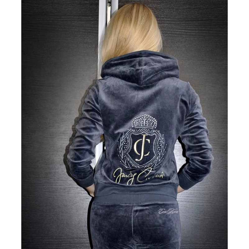 Two Piece Set Women Outfit 2023 Women's Velvet Tracksuit Velor Female Hoodies Tops And Pants Sets