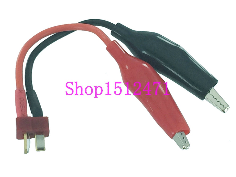 T-Plug Deans male to Aligator clip Adapter 16AWG 10cm Wire Charger cable
