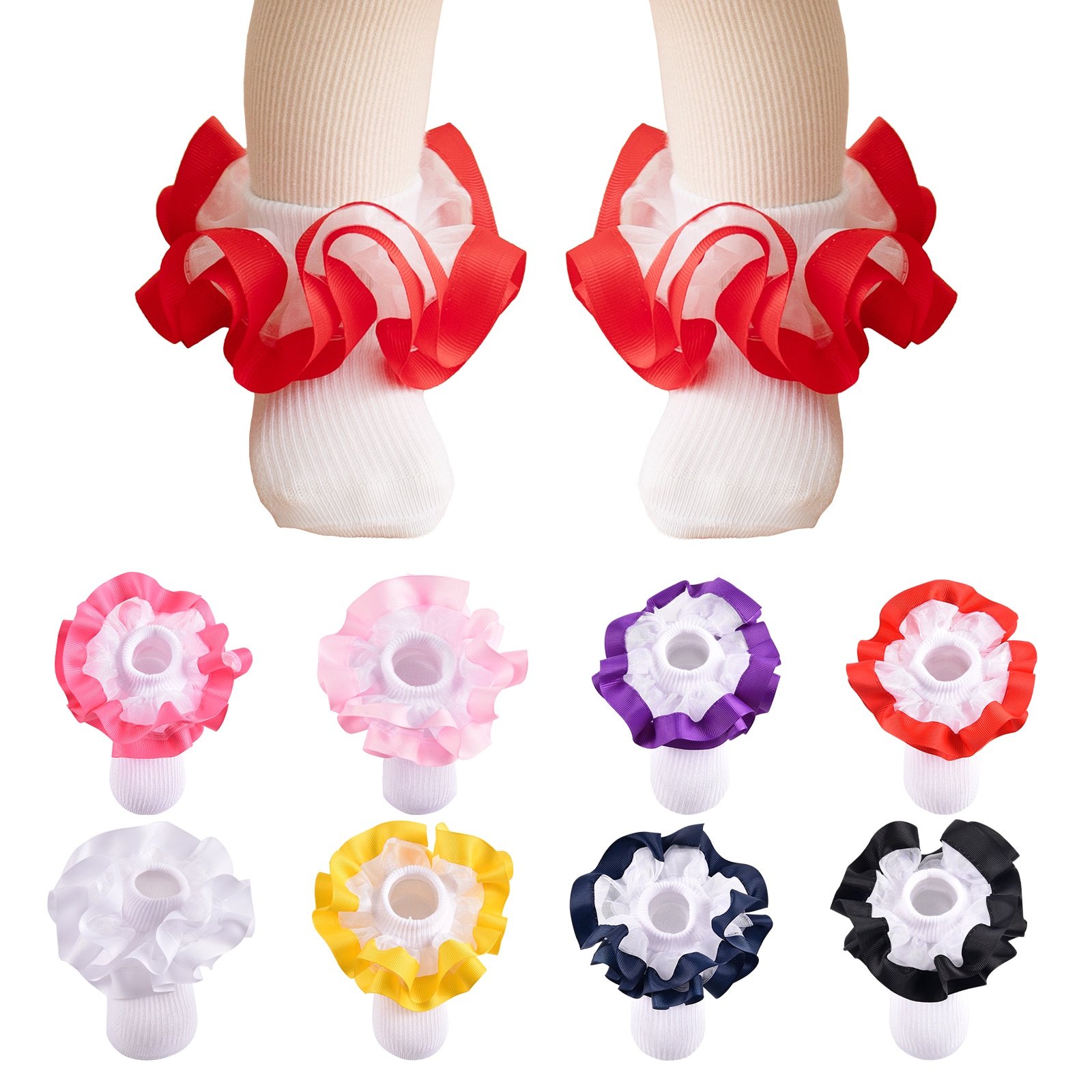 Girls Socks Lace Princess Socks Ruffle Princess Dress Lace Socks For newborns/babies/toddlers/little Girls