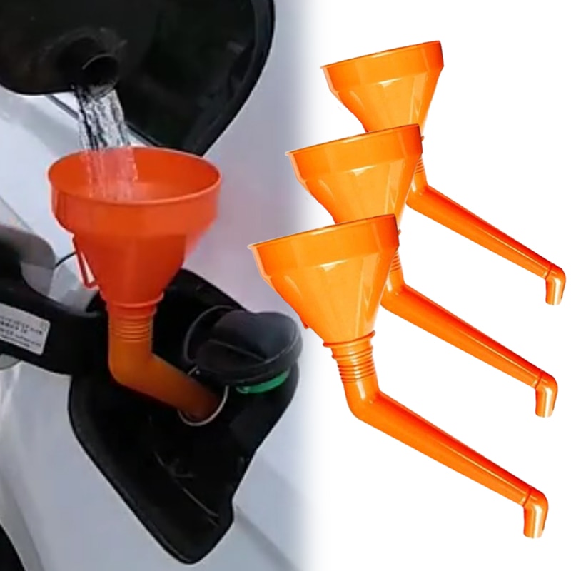 Universal Plastic Car And Motorcycle Refueling Gasoline Engine Oil Funnel Moto Car Long Mouth Funnels Car Repair Filling Tools