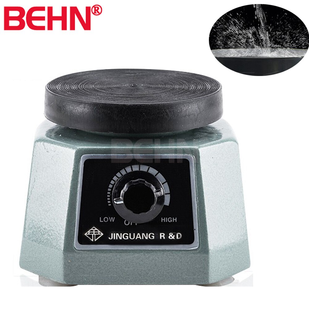 Dental Plaster Vibrator 4'' Dental Products Round Plate Small Gypsum Variable Intensity Shaker Adjust Speed Vibration 