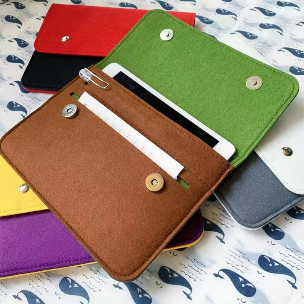 Practical Document Organizer Dustproof Felt Cloth Information Bag Files Folder Stationery Filing Production Folder