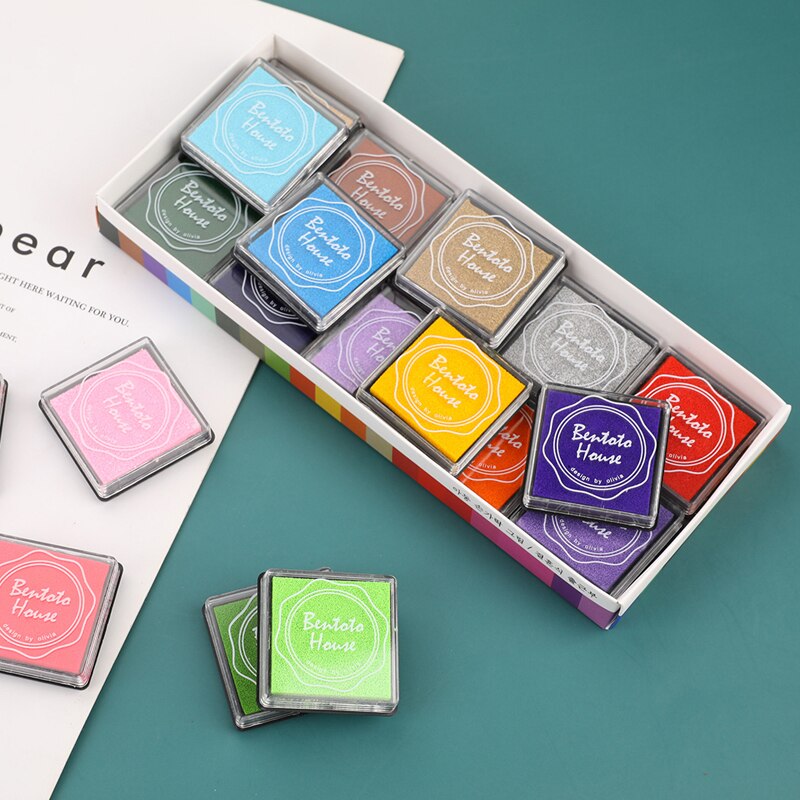 20 Pcs Multi-Gekleurde Giant Inkt Pads Stempel Pads Stempelkussen Handgemaakte Diy Craft Voor Diy Craft Scrapbooking